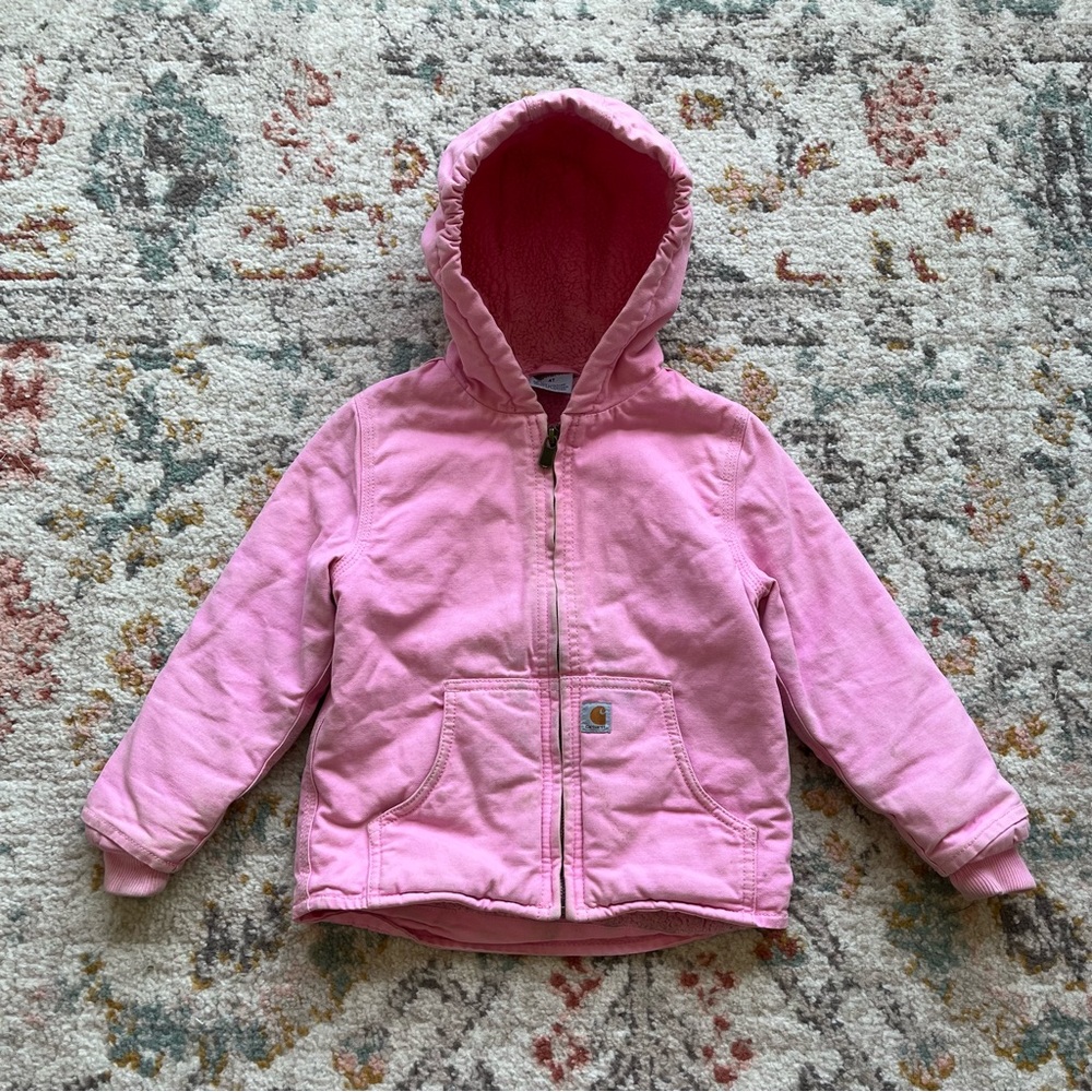 Carhartt Pink Hooded Kids Jacket